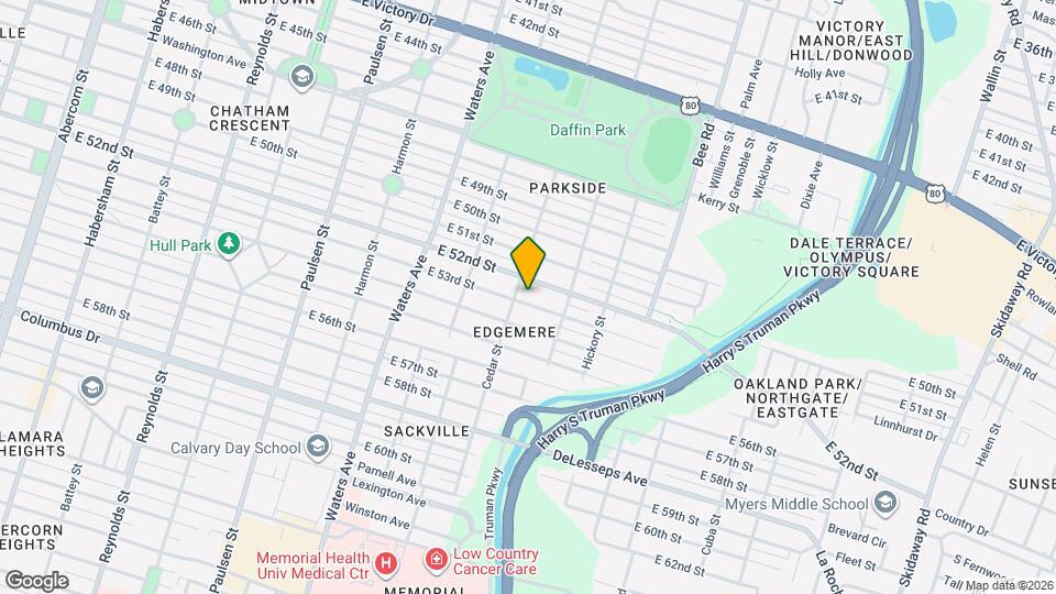 1306 E 53rd St Map and Location Details