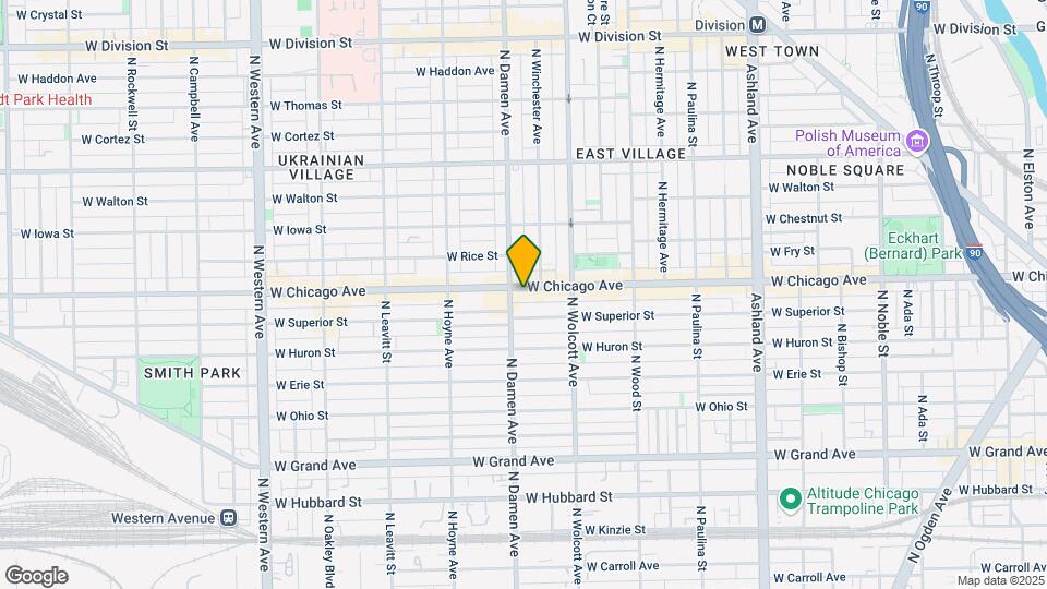 1947 W Chicago Ave-Unit -PENTHOUSE Map and Location Details