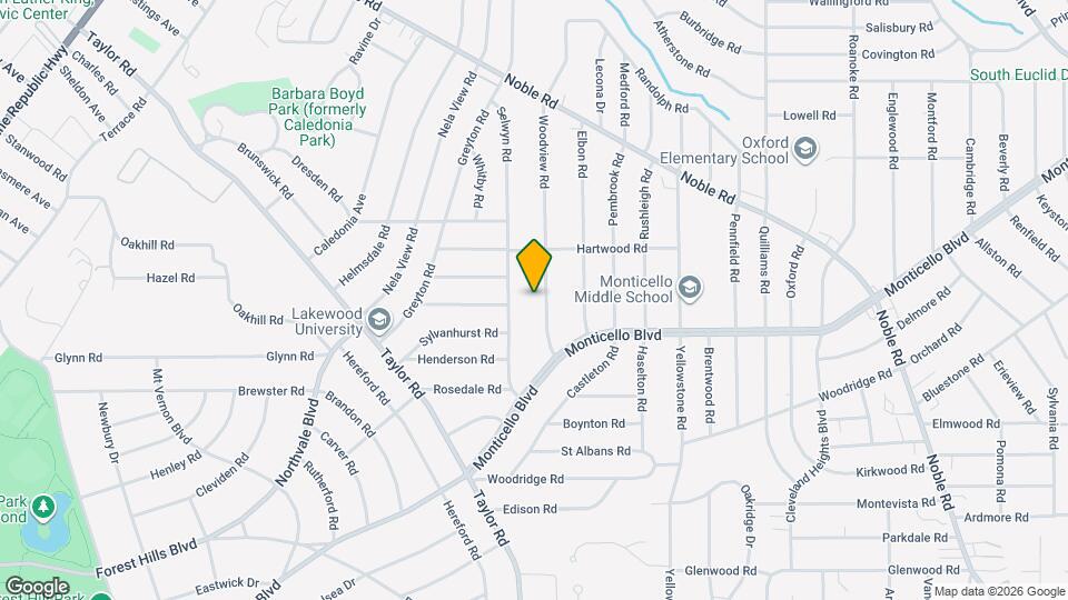 1064 Woodview Rd Map and Location Details