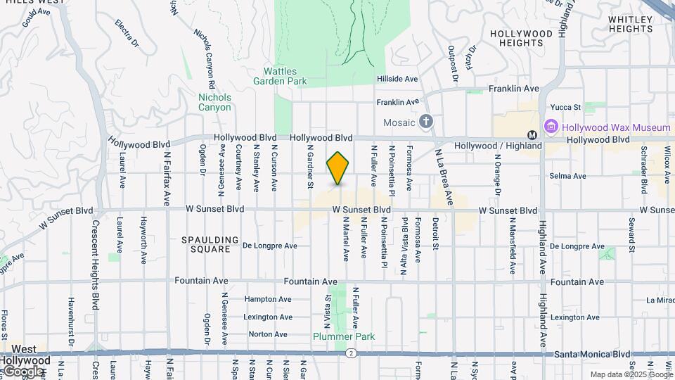1533 N Vista St Map and Location Details