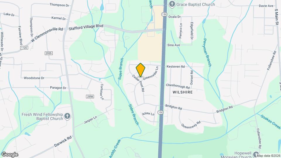 3533 Cedar Post Rd Map and Location Details