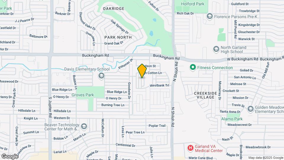 1653 Dewberry Ln Map and Location Details