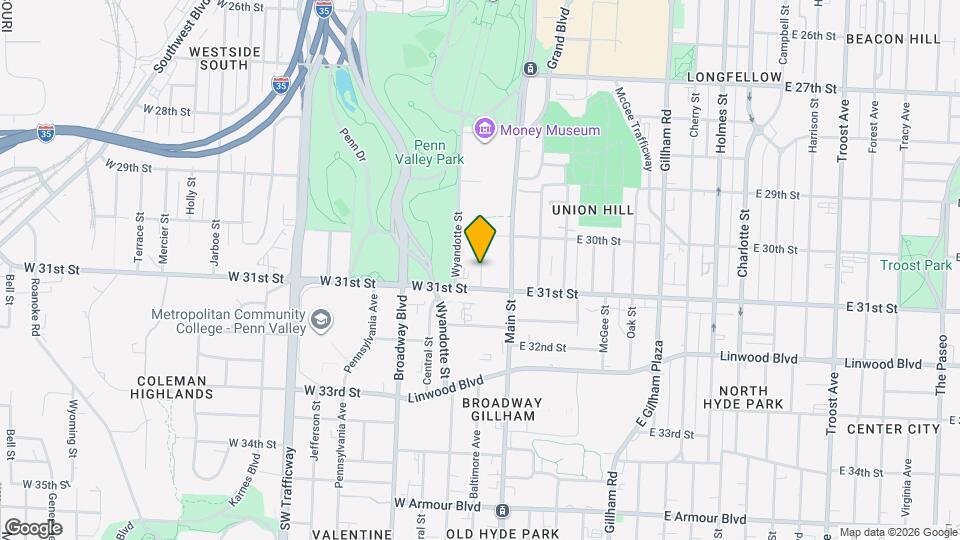 3040 Baltimore Ave Map and Location Details