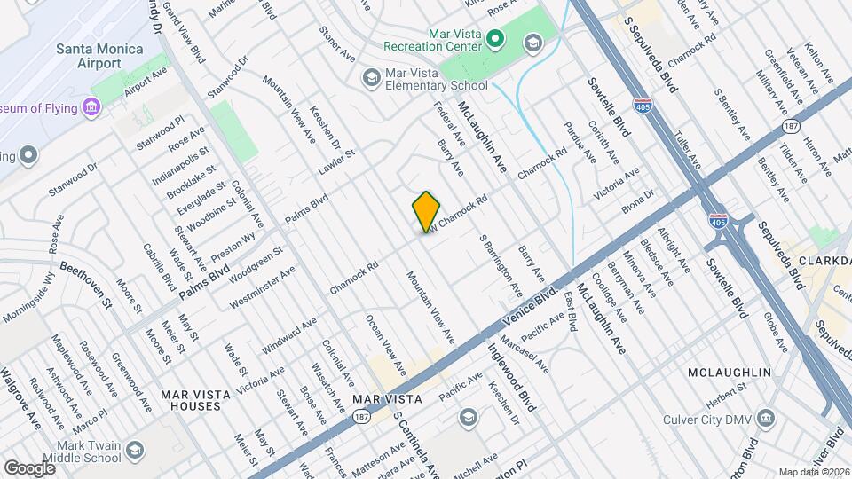 3612 Inglewood Blvd Map and Location Details