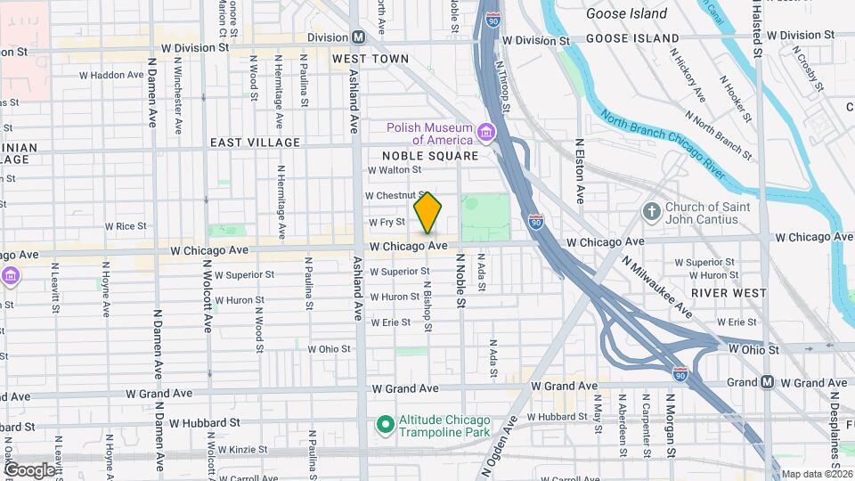 1440 W Chicago Ave Map and Location Details