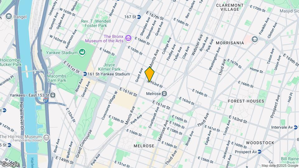 286 E 163rd St Map and Location Details