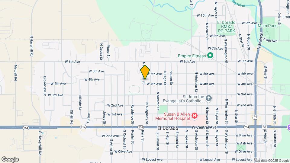 504 N Alleghany St Map and Location Details