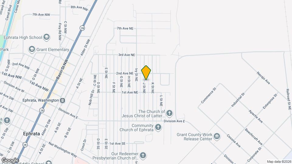 136 J St NE Map and Location Details