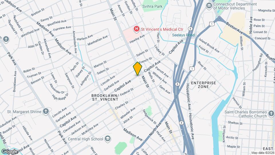 543 Capitol Ave Map and Location Details