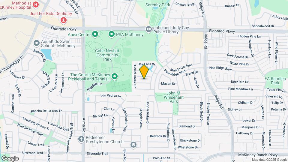 6920 Red Bluff Dr Map and Location Details