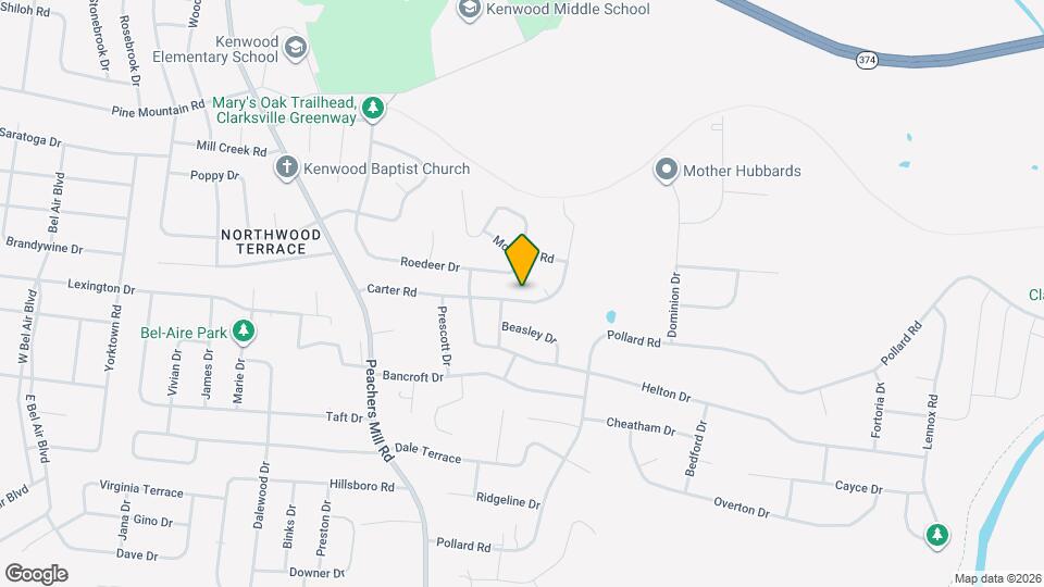 415 Carter Rd Map and Location Details