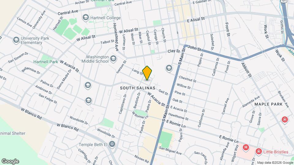 114 Geil St Mapa y Detalles de la Ubicación