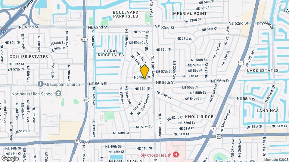 1711 NE 56th St Map and Location Details