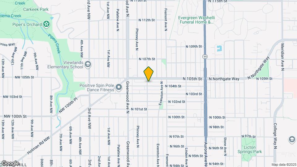 502 N 104th St Map and Location Details