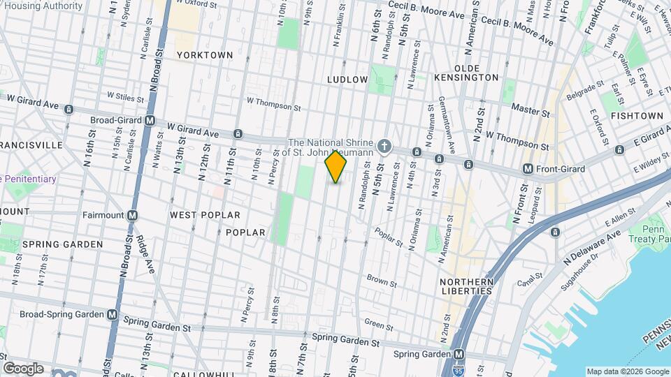 938 N Marshall St, Unit 3 Mapa y Detalles de la Ubicación