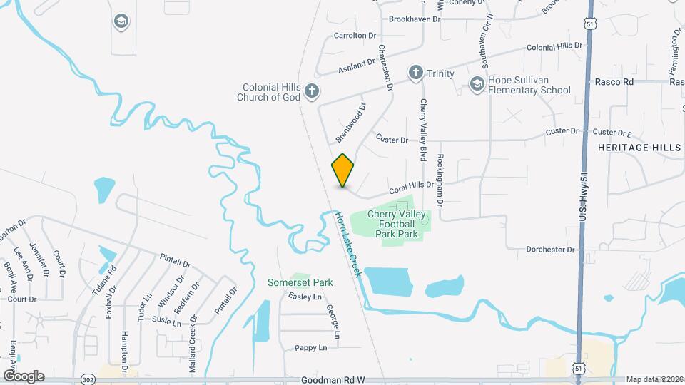 2301 Coral Hills Dr Map and Location Details