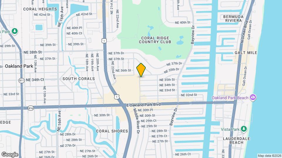 2603 NE 35th St Map and Location Details