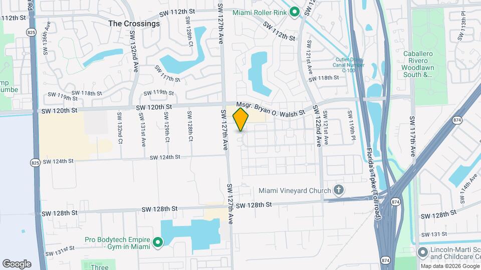 12594 SW 122nd St Map and Location Details