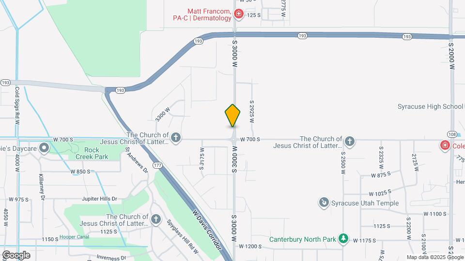 672 S 3000 W Map and Location Details