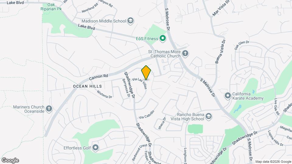 3734 Via Las Villas Map and Location Details