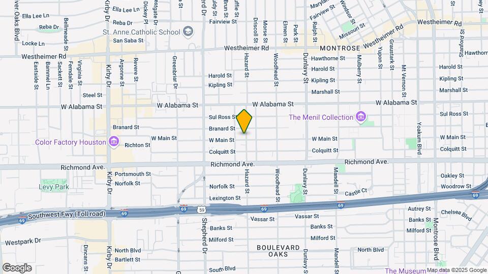 4012 Hazard St Map and Location Details