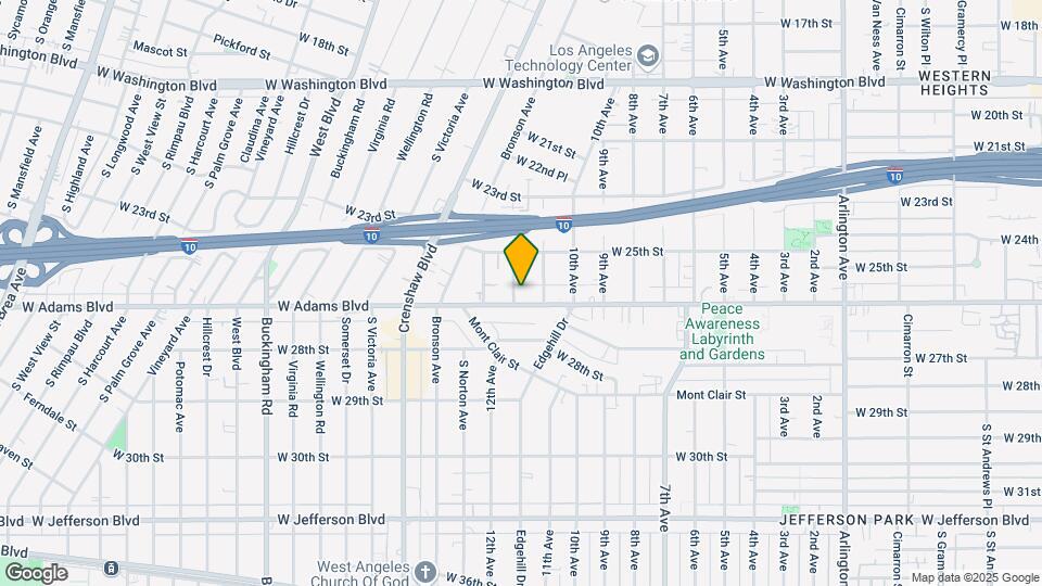 4131 W Adams Blvd Map and Location Details