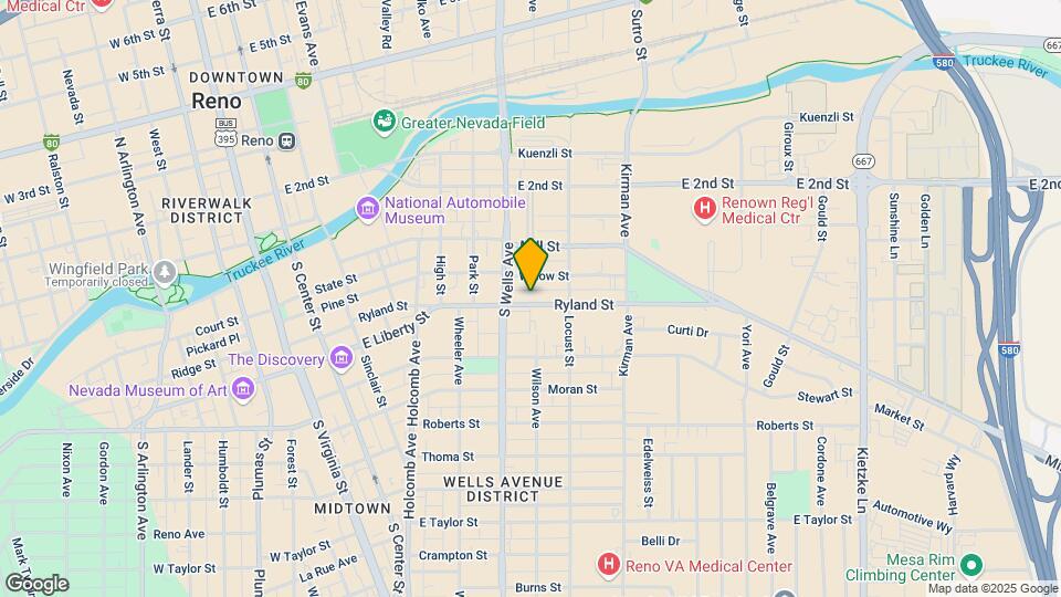 809 Ryland St-Unit -1 Map and Location Details