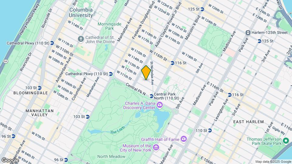 128 W 112th St Mapa y Detalles de la Ubicación