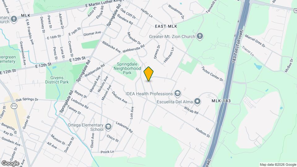 1302 Delano St Map and Location Details