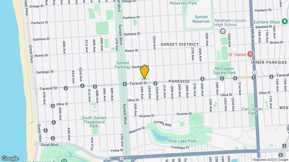 2332 Taraval St Map and Location Details