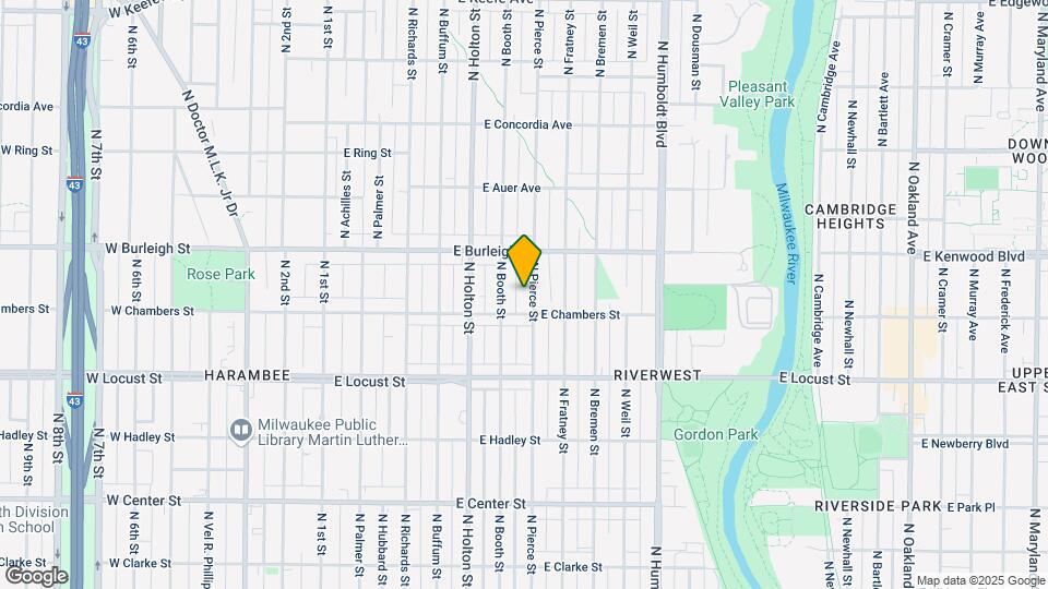 3027 N Pierce St-Unit -Upper - A Map and Location Details