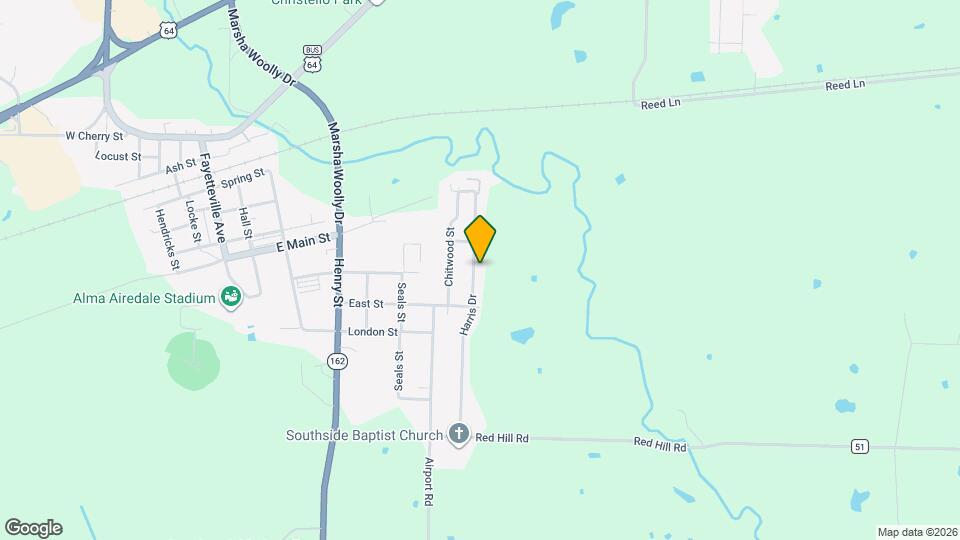 1002 Harris Dr Map and Location Details