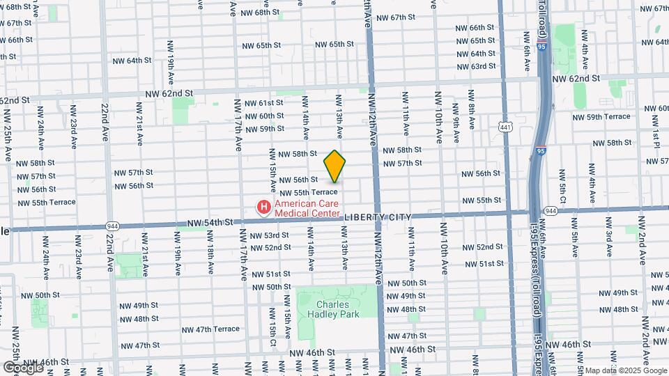 1309 NW 55th Terrace Map and Location Details