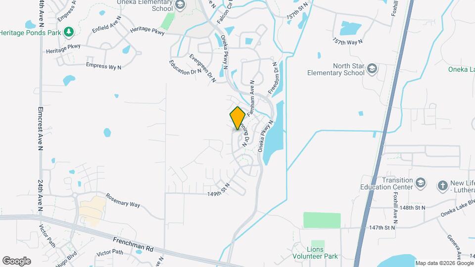 15134 Fanning Dr N Mapa y Detalles de la Ubicación