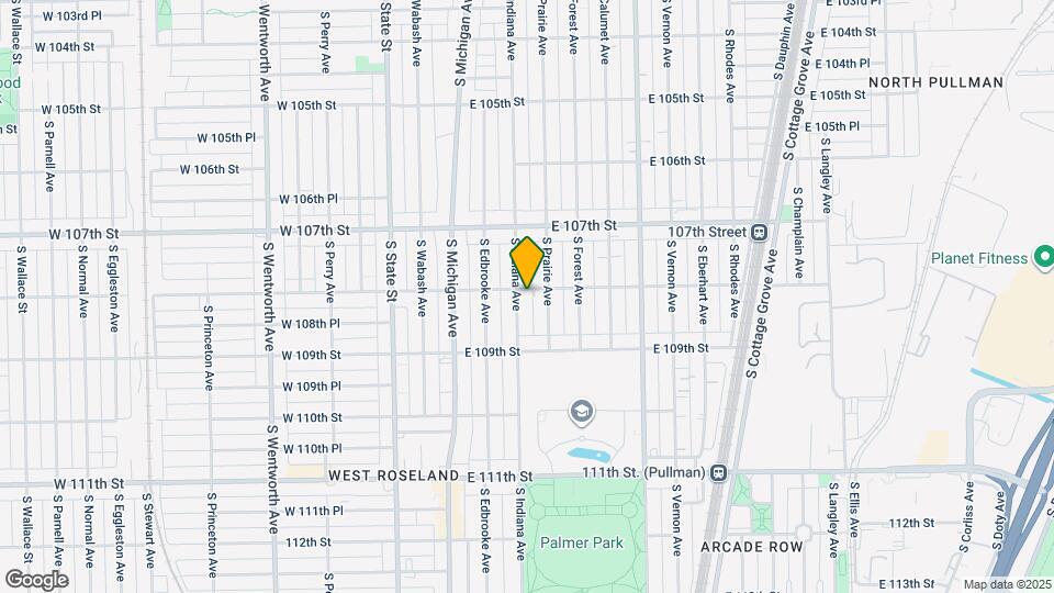 10801 S Indiana Ave Map and Location Details