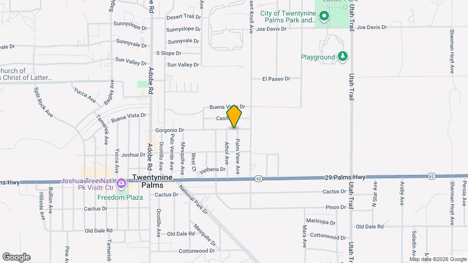 74031 Gorgonio Dr Map and Location Details