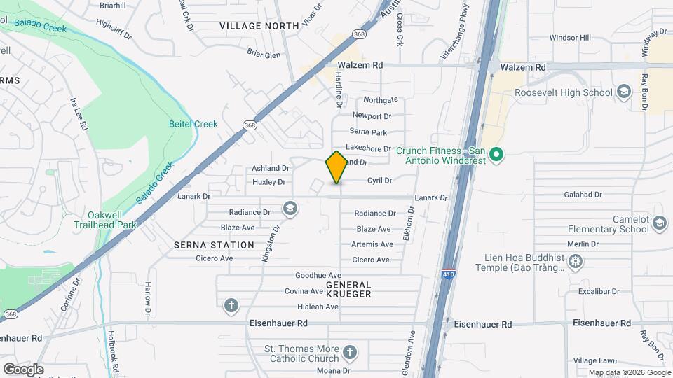 7607 Dell Oak Dr Map and Location Details