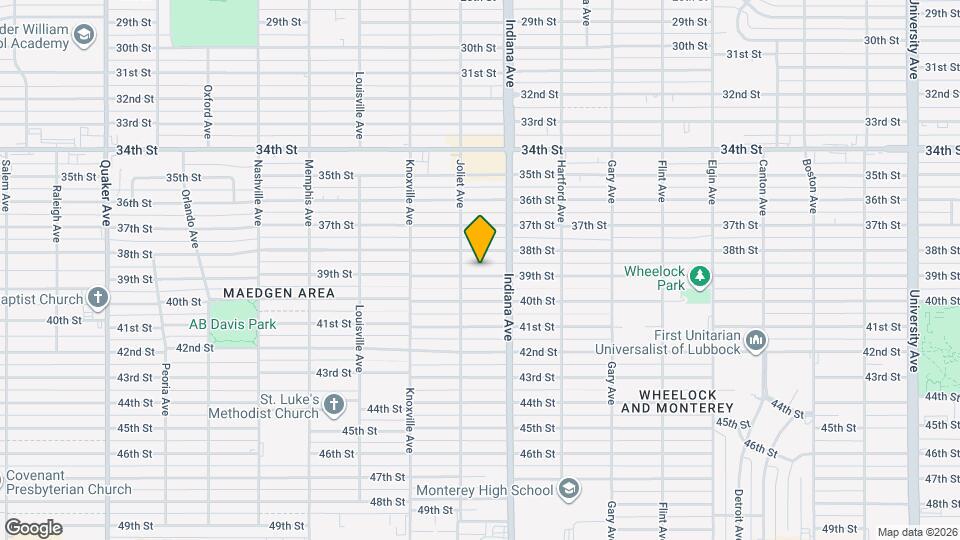 3414 39th St Map and Location Details