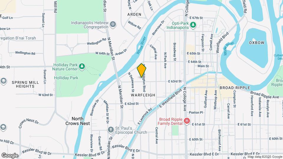 6302 N Washington Blvd Map and Location Details