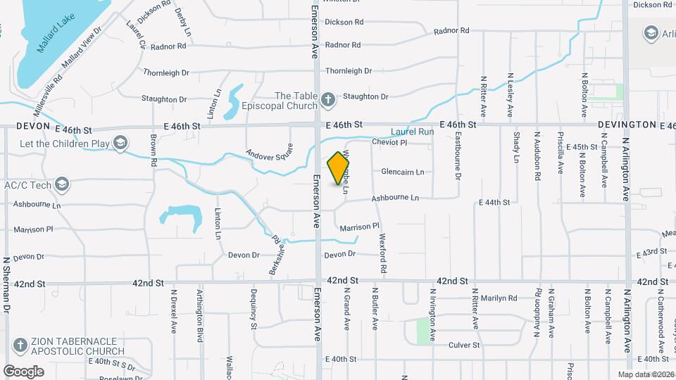 4430 Wycombe Ln Map and Location Details