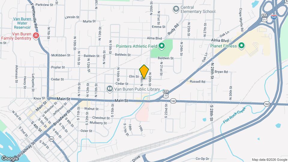 210 N 19th St Map and Location Details