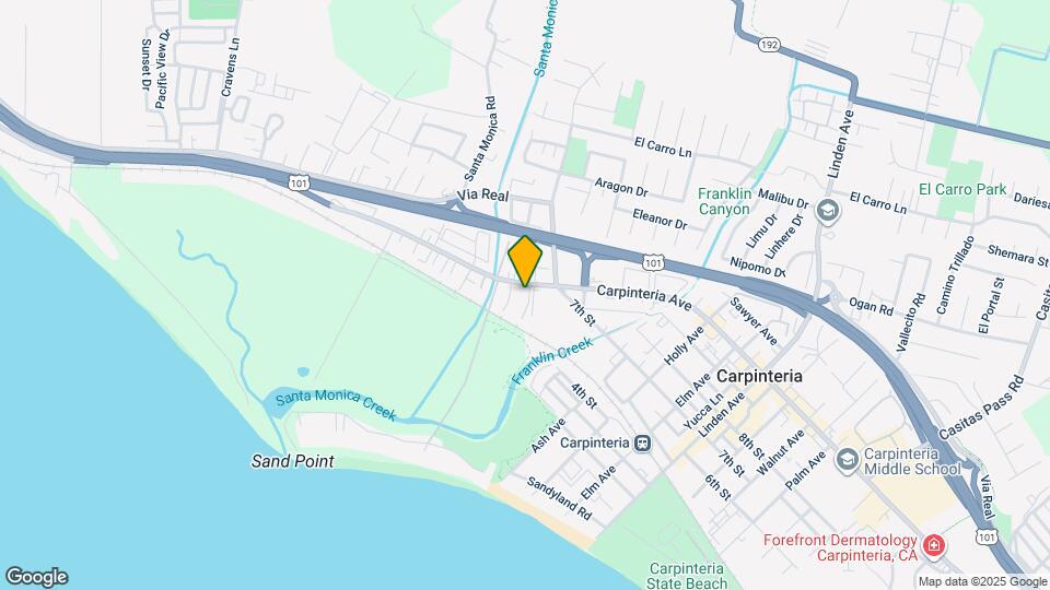 4527 Carpinteria Ave Map and Location Details