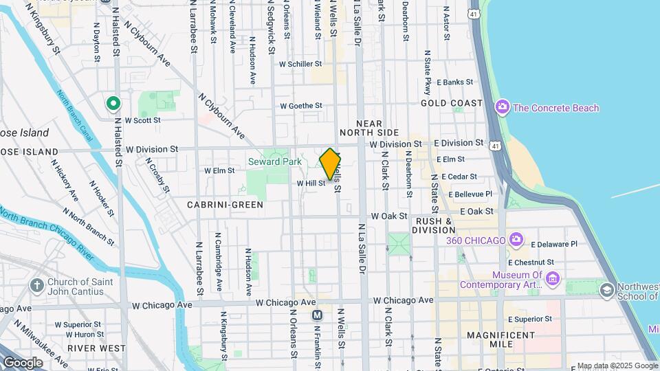 231 W Hill St Map and Location Details