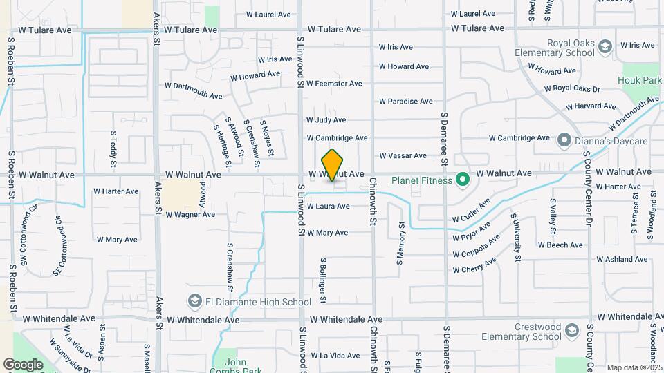 4349 W Walnut Ave Map and Location Details