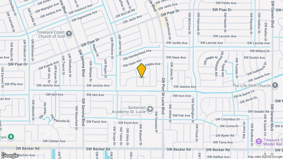 4268 SW Jared St Mapa y Detalles de la Ubicación