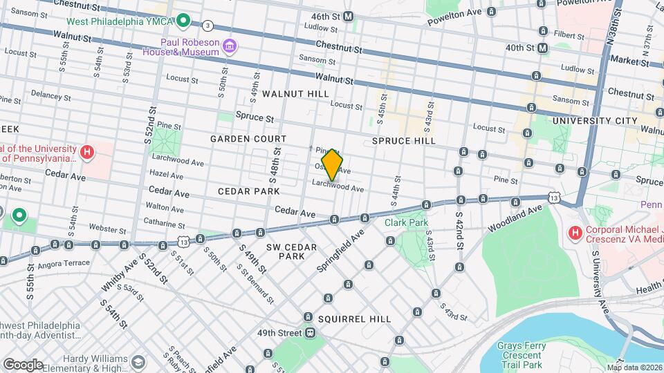 500 S 46th St Map and Location Details