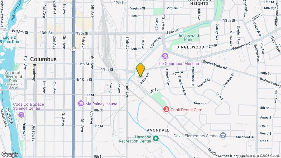 1021 Adair Ave Map and Location Details