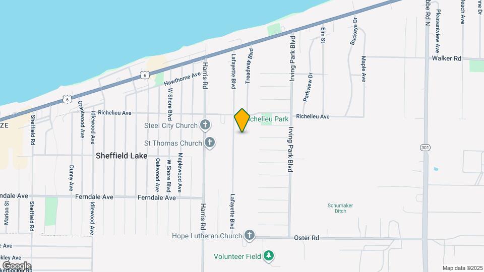 640 Treadway Blvd Map and Location Details