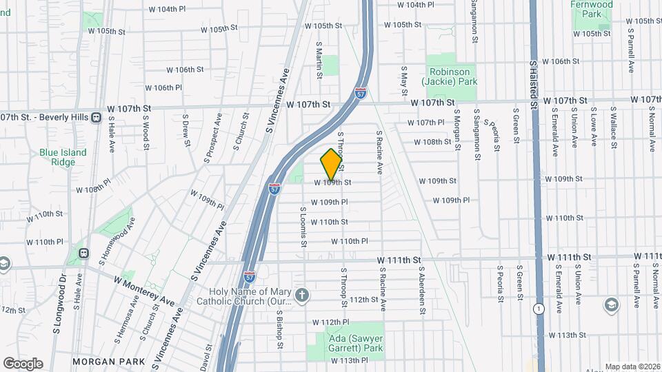 1313 W 109th St Map and Location Details