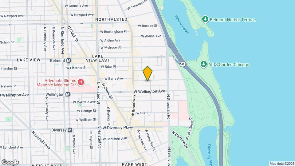 509 W Barry Ave, Unit J05P Map and Location Details